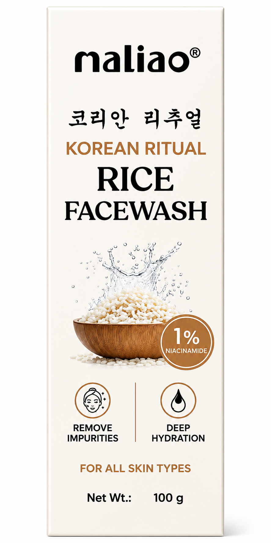 Maliao Korean Ritual Rice Facewash 100 gm