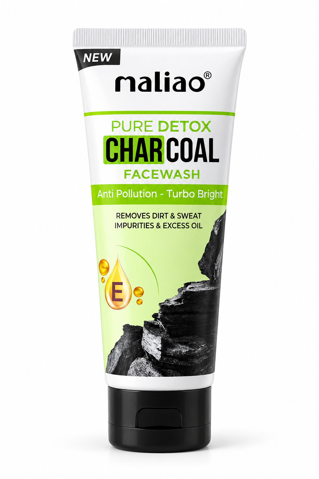 Maliao Pure Detox Charcoal Facewash 100 gm
