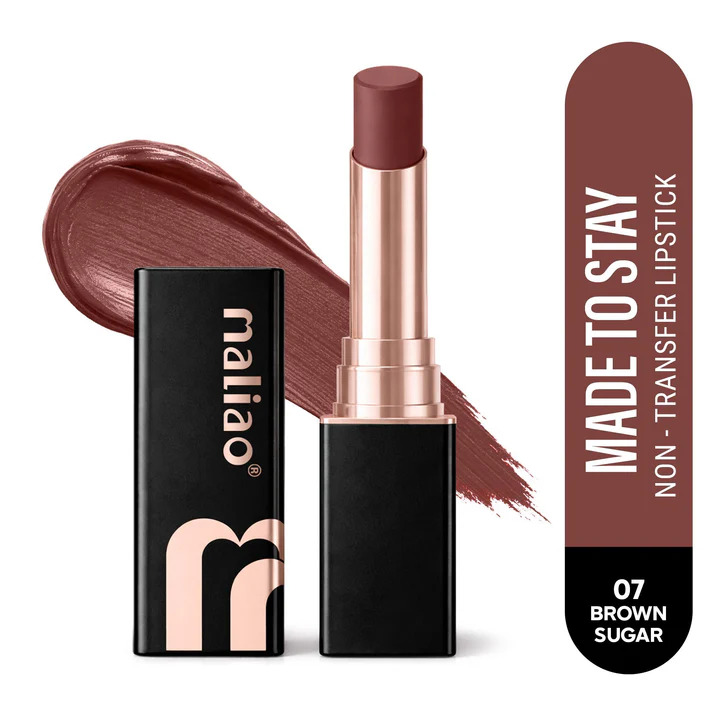Maliao Made to Stay LipStick (Shade- 07 Brown Sugar)