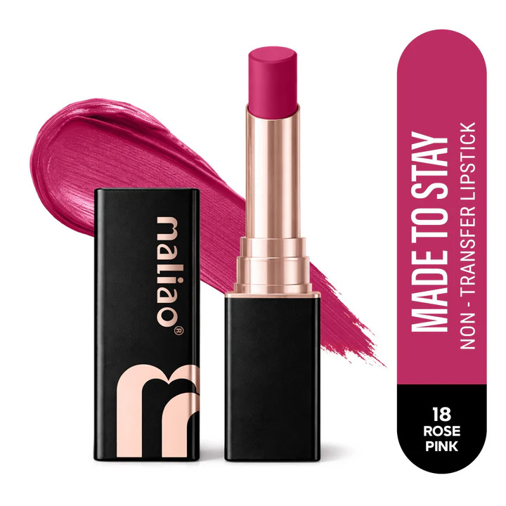 Maliao Made to Stay LipStick (Shade- 18 Rose Pink)