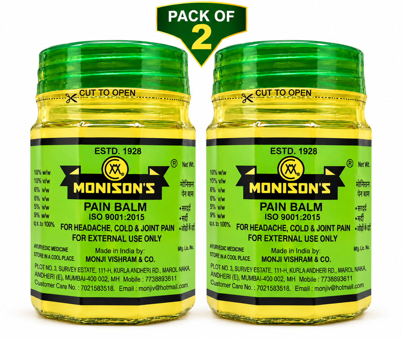 Monison's Pain Balm 45 gm