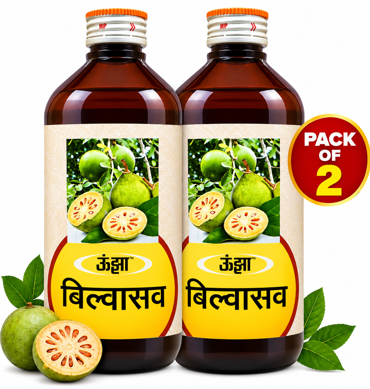 Bilvasava Ayurvedic Liquid Tonic – 450 ml (Pack of 2)