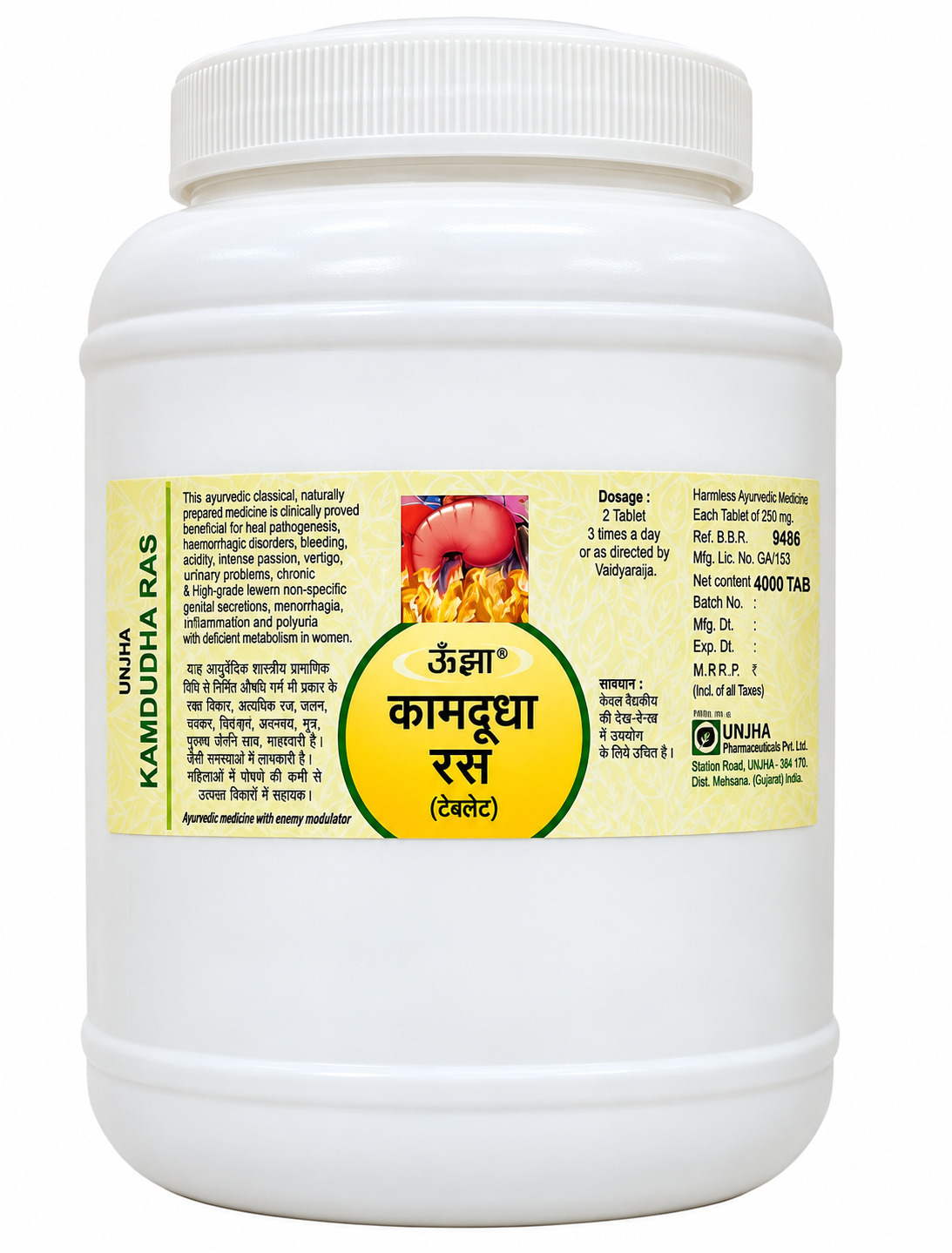 Kamdudha Ras Tablets 4000 Tab